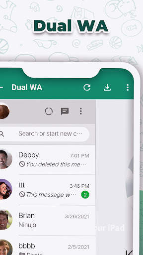 Dual Chat - 2Space WA Web screenshot 2