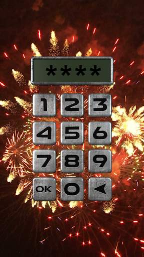 Fireworks lock screen prank 2 تصوير الشاشة