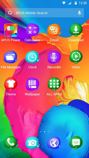 Wonderful Color APUS Launcher theme screenshot 2