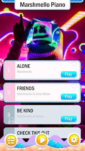 Marshmello Piano Tiles screenshot 2