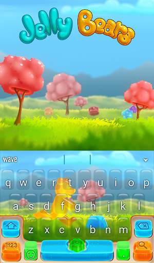 Jelly Bears Animated Keyboard   Live Wallpaper screenshot 2