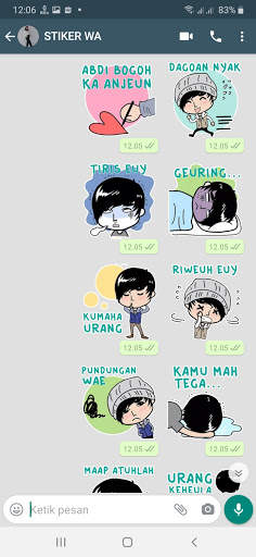 Stiker WA Bahasa Sunda Lucu WAStickerapps screenshot 8