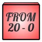 From 20 to 0