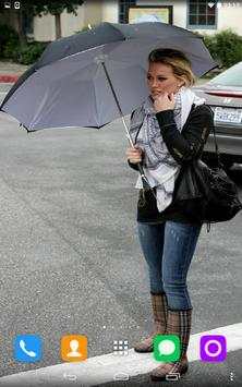 Girl Under Umbrella  Wallpaper screenshot 3