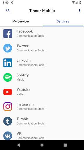 Tinner Mobile & Messenger Services screenshot 4