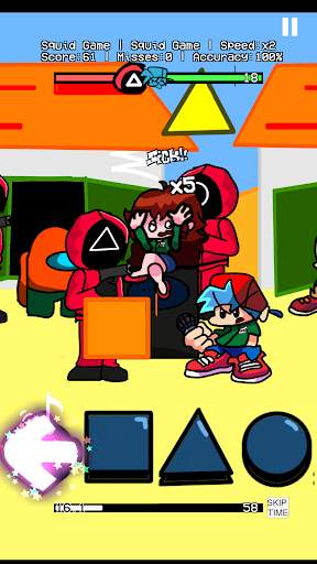 Squid FNF mod game screenshot 1