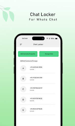 Chat locker for Whats chat screenshot 4