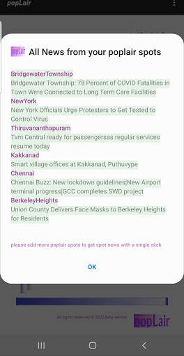 popLair [location based Messenger and News app] screenshot 5