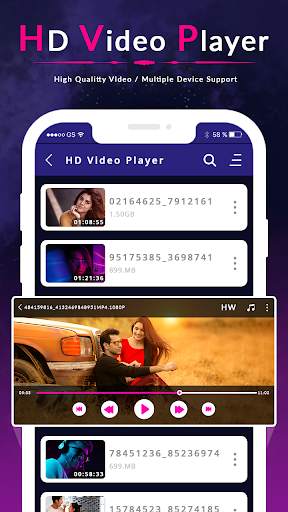 X Video Player - SAX Player and Status Saver 3 تصوير الشاشة