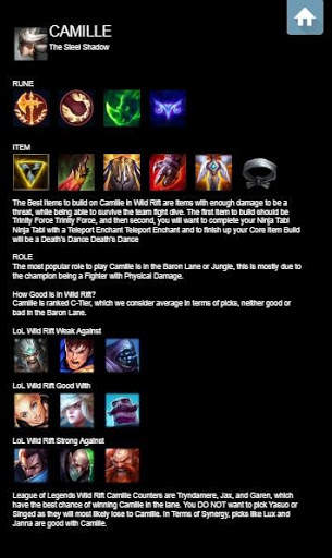 LoL Wild Rift Guide Mobile 2020 screenshot 1