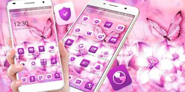Pink Silk Bloom Flower Theme screenshot 4