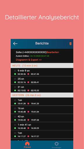 W-Parents - Online Tracker für WhatsApp screenshot 2