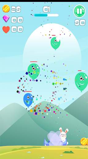 balloon pop game latest new game 2021 :bunny fight screenshot 4