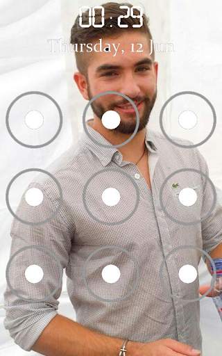 Kendji Girac Pattern Lock Screen screenshot 1