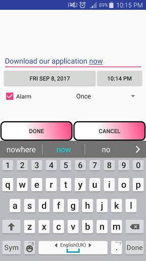 My Note (Reminder for TODO list) screenshot 2