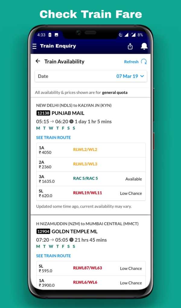 Indian Railway - IRCTC & PNR Status screenshot 4