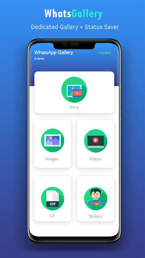 WhatsGallery - Gallery & Status Saver for WhatsApp screenshot 1