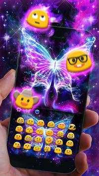 Smoke Butterfly Keyboard Theme screenshot 4