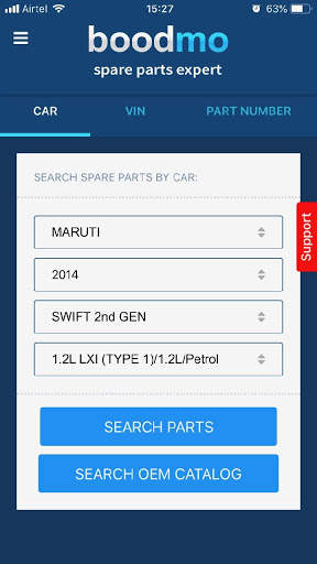 boodmo - Spare Parts for CARS in India screenshot 1