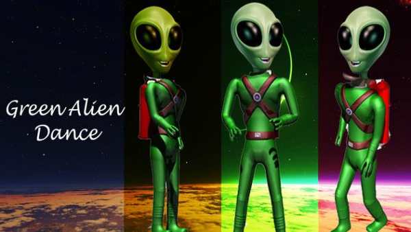 Funny Green Alien Dance – Dame Tu Cosita Dance screenshot 1