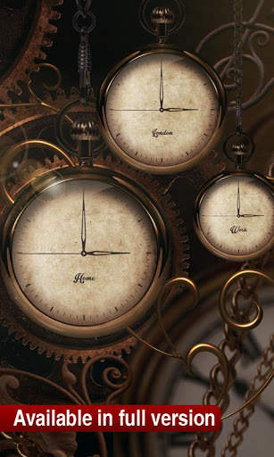 FREE Gold Clock - Live wallpaper screenshot 3