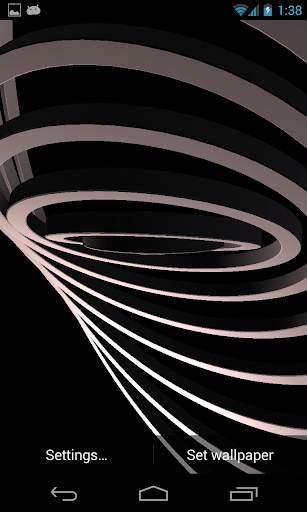 3D Hypnotic Spiral Rings FREE screenshot 3