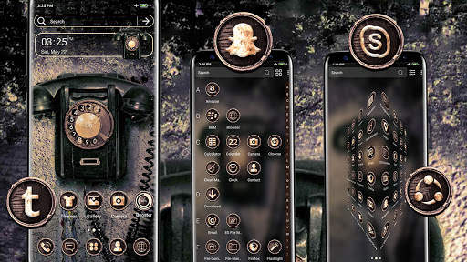 Vintage Telephone Launcher Theme screenshot 2