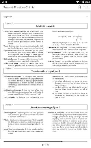 Résumés de Cours Physique-Chimie - Terminale скриншот 1