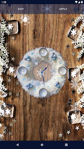 Christmas Clock Live Wallpaper screenshot 4