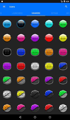 Blue Glass Orb Icon Pack screenshot 14