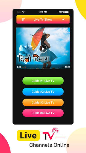 Live TV All Channels Free Online Guide 5 تصوير الشاشة