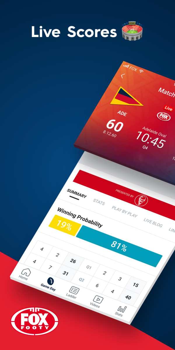 Fox Footy - AFL Scores & News screenshot 1