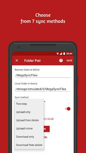 Autosync for MEGA - MegaSync 5 تصوير الشاشة