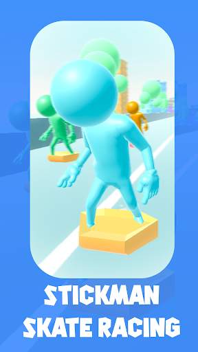 Stickman Skate Racing screenshot 1
