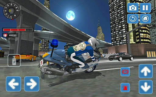 City Police MotorBike 3D Driving Simulator screenshot 7