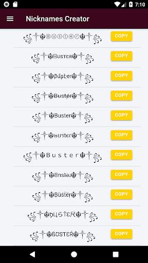 Nickname maker for free Fir3 screenshot 2