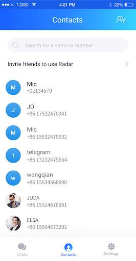 Radar Messenger screenshot 2