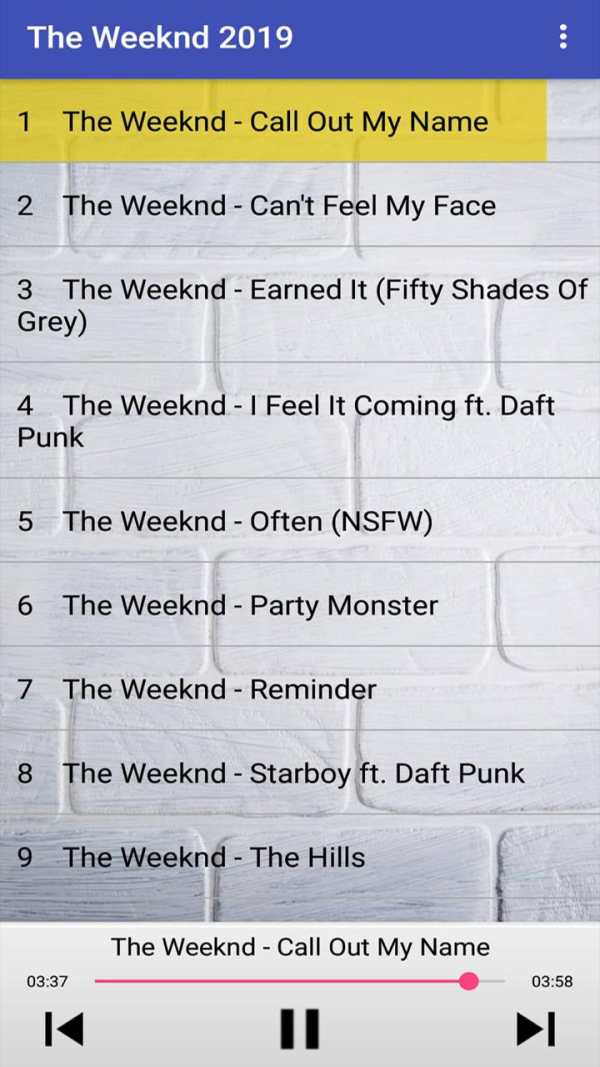 The Weeknd Songs 2019 screenshot 1