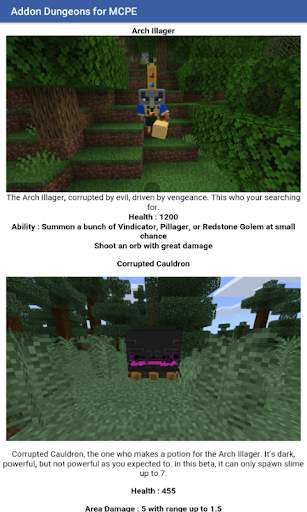 Addon Dungeons Replicas for Minecraft PE screenshot 1