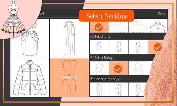 Fashion Design Drawing - Flat Sketch screenshot 3