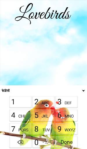 Lovebirds Animated Keyboard   Live Wallpaper 5 تصوير الشاشة