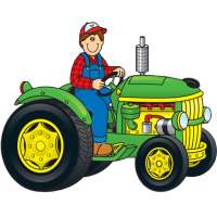 USA Farming Simulator. American Farming Game logo