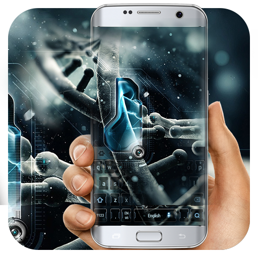 DNA creatures  tech future  keyboard icon