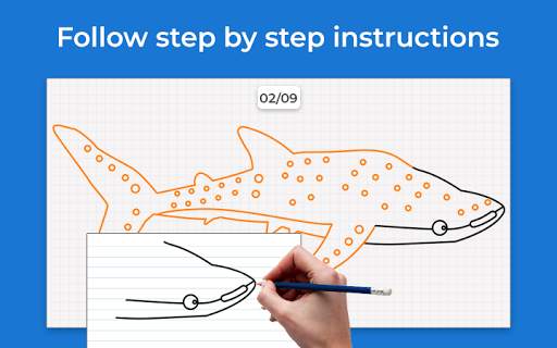 Shark Draw Step by Step screenshot 3