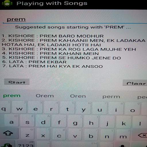 Playing with Songs(Antakshari) screenshot 4