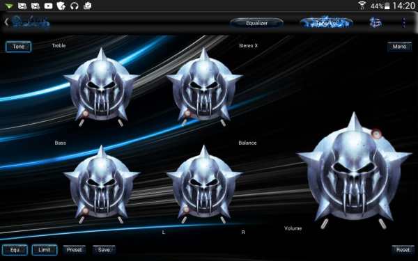 Poweramp Skin Blue Inferno screenshot 5