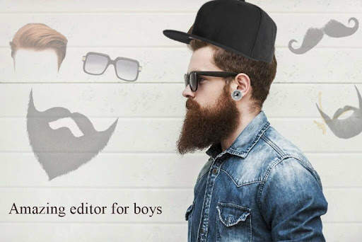 Man Photo Editor : Man Hair style & Mustache screenshot 1