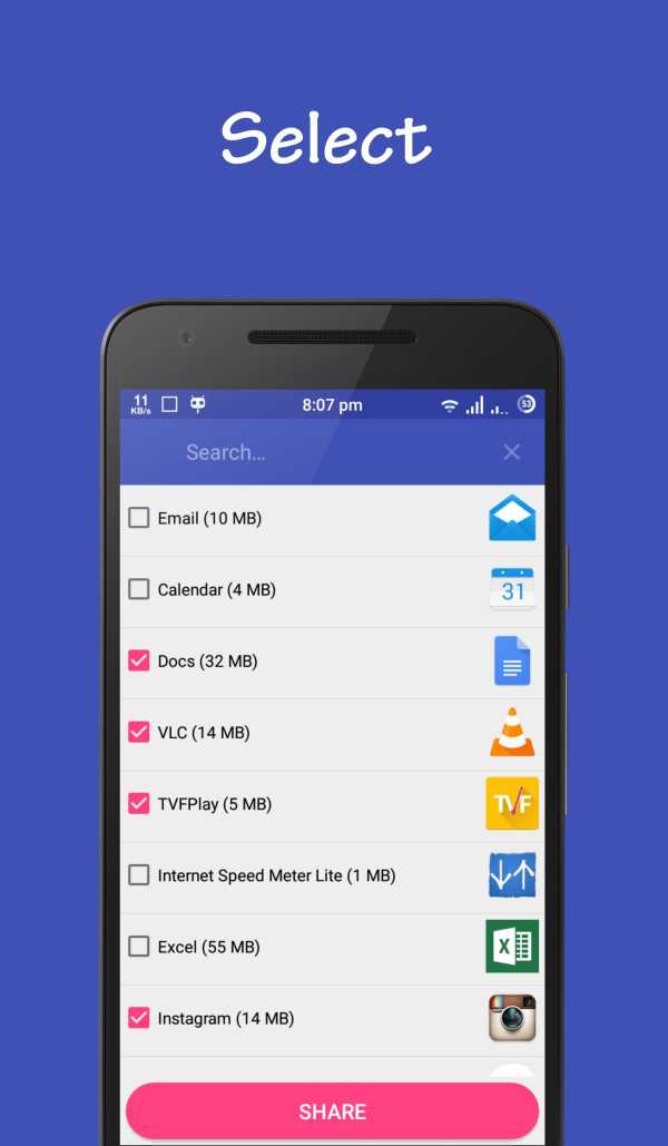 Apk Share : Share your apk using mail and wifi screenshot 2