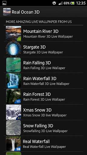 REAL OCEAN 3D LIVE WALLPAPER screenshot 3