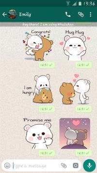Lovely Bears Stickers For Whatsapp - WASticker screenshot 2